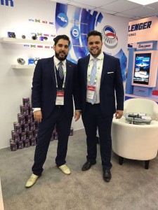 FILE PHOTO: (L-R) MCB's Managing Director Hassanein Alwan and Regional Sales Manager Rodrigo Paiva  at Automechanika Dubai 2017./MINERAL CIRCLES BEARINGS/File Photo