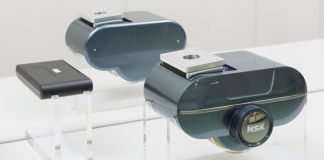 Mobile robots for quiet locations now a reality thanks to NSK’s direct-drive wheel unit