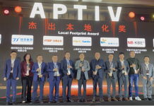 MKS Sedo Wins Outstanding Award at APTIV Global Supplier Conference