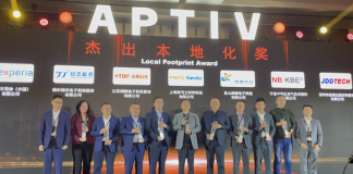 MKS Sedo Wins Outstanding Award at APTIV Global Supplier Conference