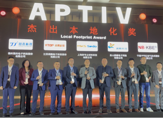 MKS Sedo Wins Outstanding Award at APTIV Global Supplier Conference